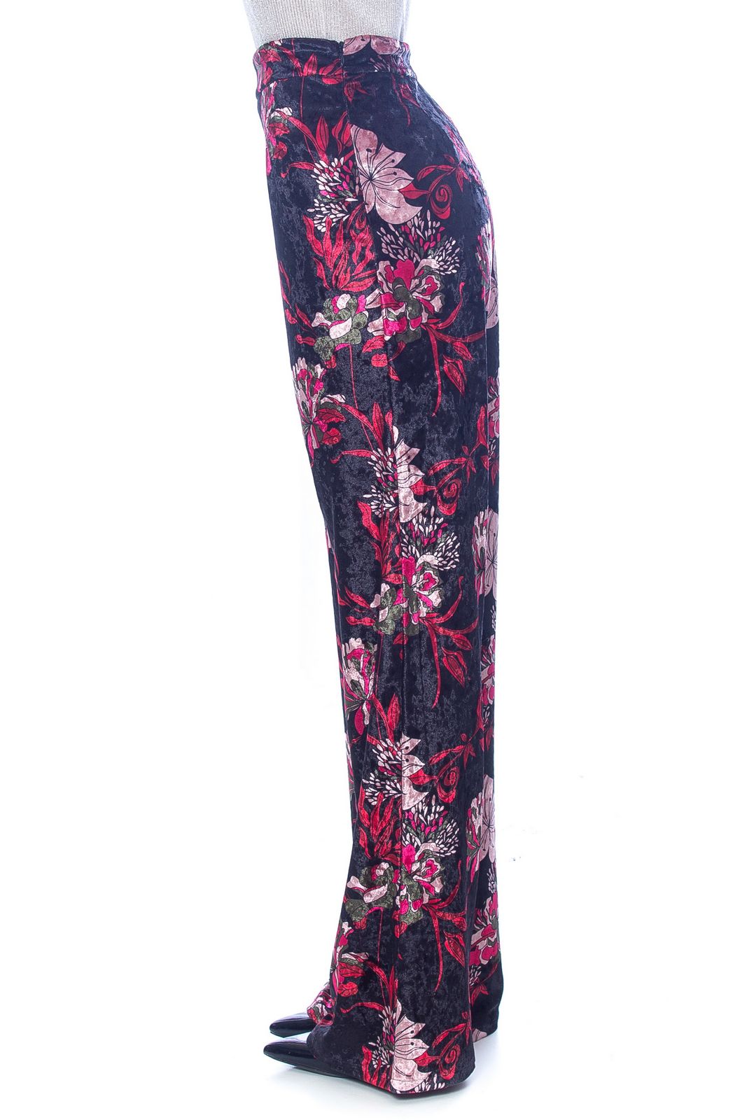 Pantalone velluto - NERO/ROSSO